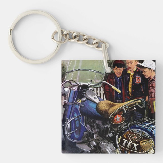 Tex's Motorcycle Keychain (Front)