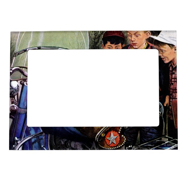 Tex's Motorcycle Magnetic Picture Frame (Front)