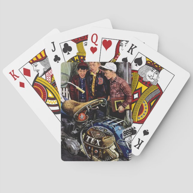 Tex's Motorcycle Poker Cards (Back)
