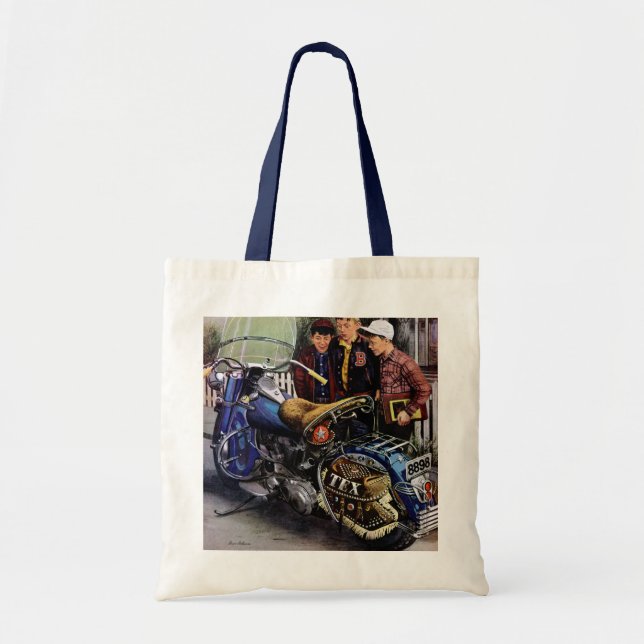 Tex's Motorcycle Tote Bag (Front)