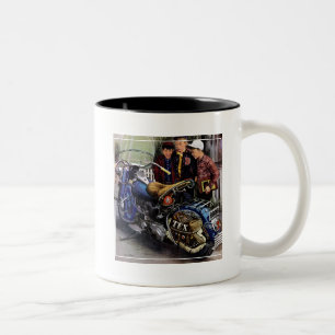 Tex's Motorcycle Two-Tone Coffee Mug