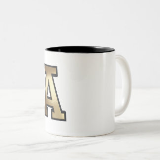 Text "A" Two-Tone Coffee Mug
