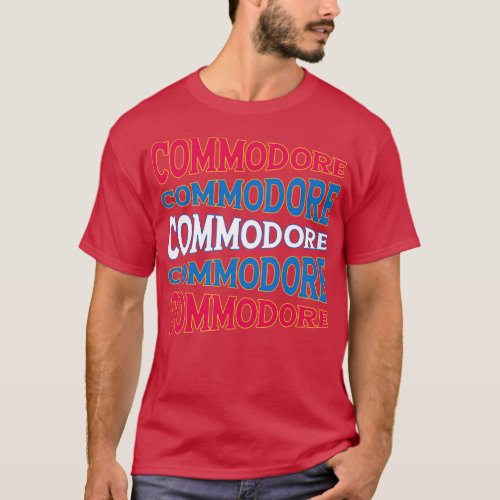 TEXT ART USA COMMODORE T_Shirt