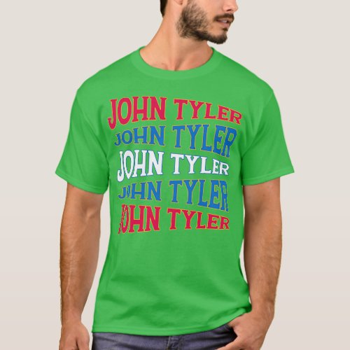 TEXT ART USA JOHN TYLER T_Shirt