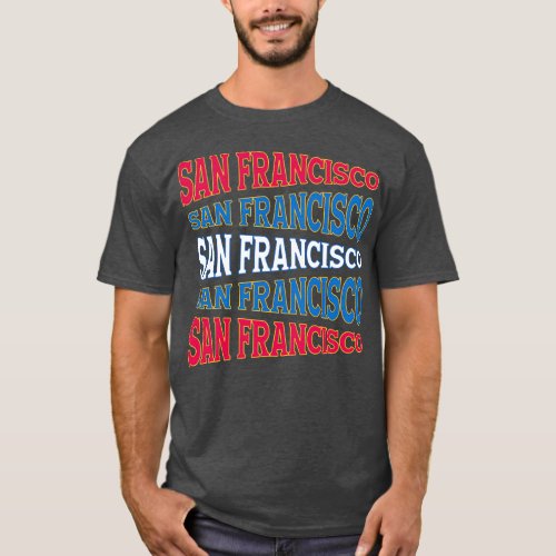 TEXT ART USA SAN FRANSISCO T_Shirt