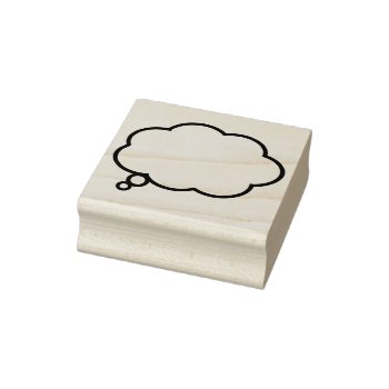 Text Balloon Bubble - Thinking Or Dreaming - Right Rubber Stamp by SmokyKitten at Zazzle