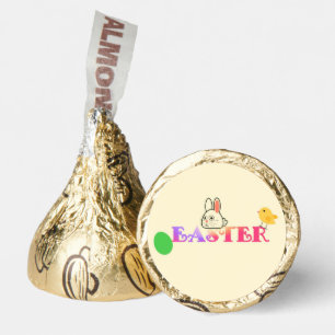 Text, bunny and chic Easter themed Hershey®'s Kisses®