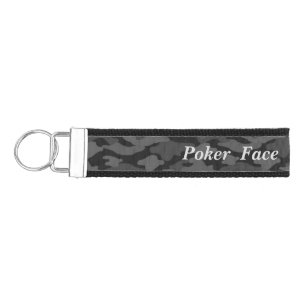 Text Custom Camouflage (Dark) Wristband Key Holder Wrist Keychain