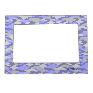 Text Custom Camouflage (Gray) Magnet Frame