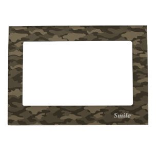 Text Custom Camouflage (Sepia) Magnet Frame
