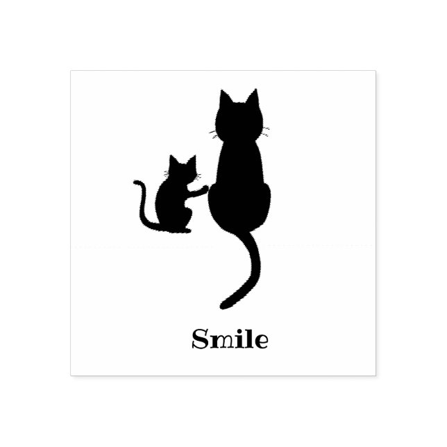 Text Custom CAT Rubber Stamp (Imprint)