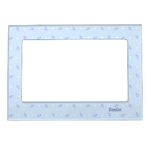 Text Custom Field & Ribbon (Light Blue) Magnetic Frame