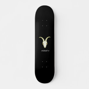 Text Custom GOAT Black Skateboard