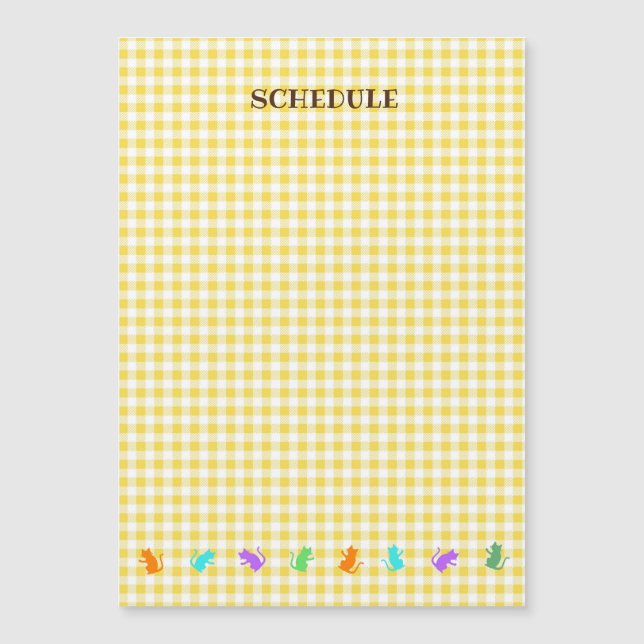 Text Customization CAT Check (Yellow Magnet) (Front)