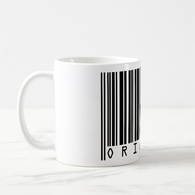 Text Design Barcode ORIGINAL Coffee Mug (Left)