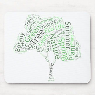 Text Design – ECO Tree Mouse Pad