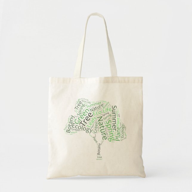 Text Design – ECO Tree Tote Bag (Front)