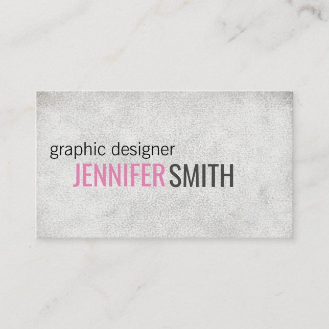 Text Design // Grunge Business Card (Front)