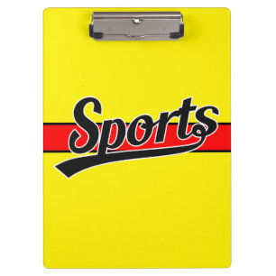 Text Design: SPORTS black + your own text & ideas Clipboard