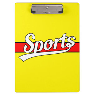 Text Design: SPORTS white + your own text & ideas Clipboard