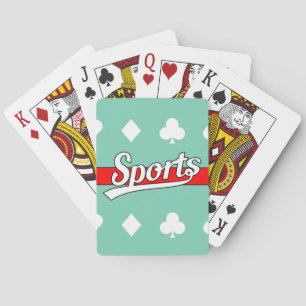 Text Design: SPORTS white + your own text & ideas Poker Cards