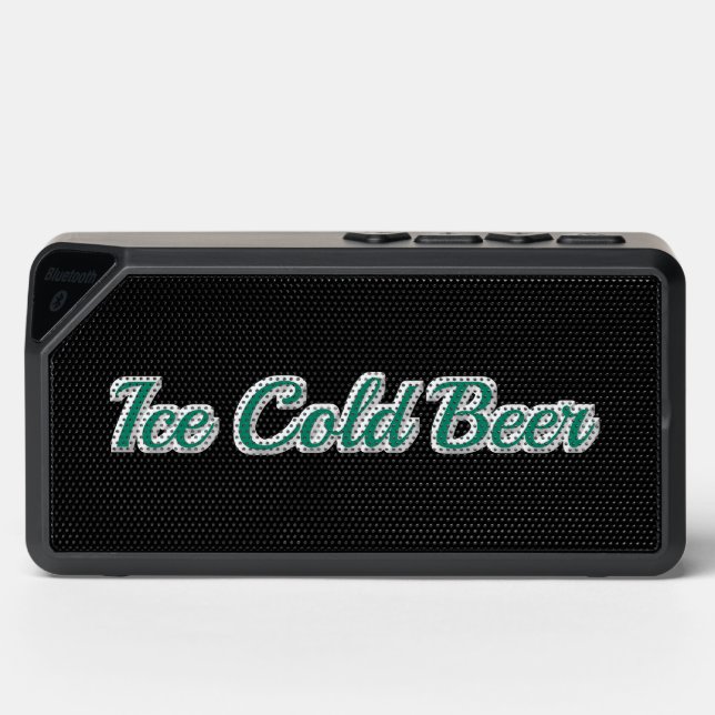 Text "Ice Cold Beer" Jabba Speaker (Front)