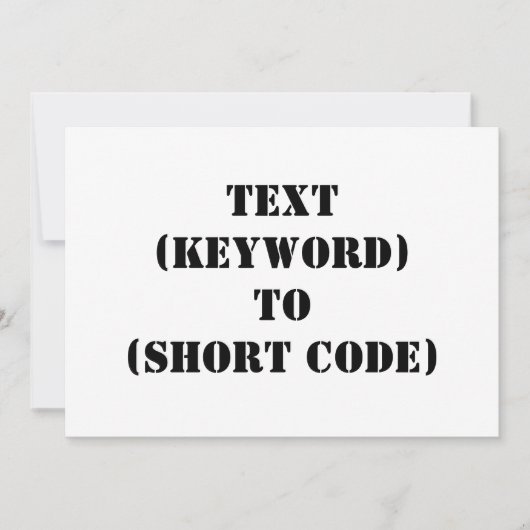 TEXT (KEYWORD) TO (SHORT CODE) (Front)