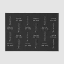 Text Logo Custom Business Company Black Background