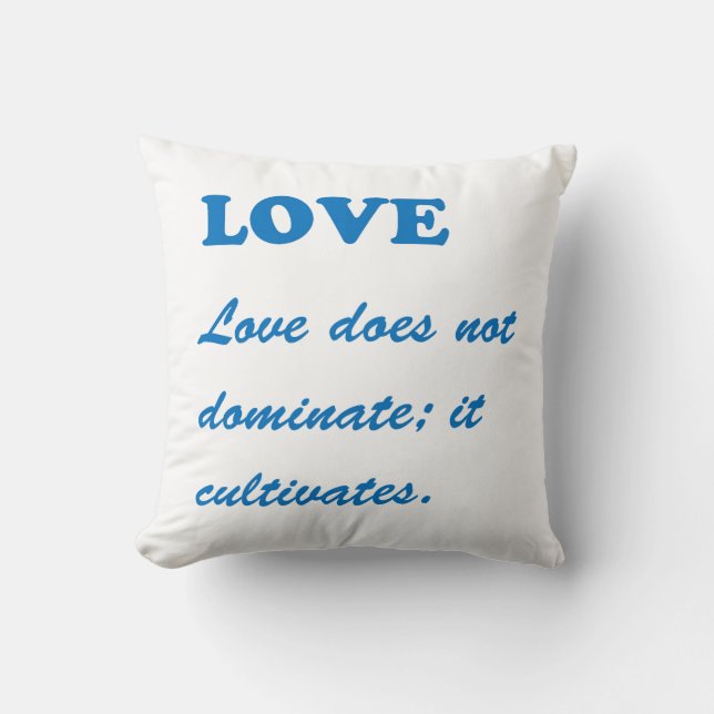 Text LOVE: Romance Soul Spiritual Life Partner Hap Throw Pillow (Front)