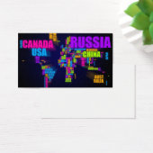 Text Map of the World (Desk)