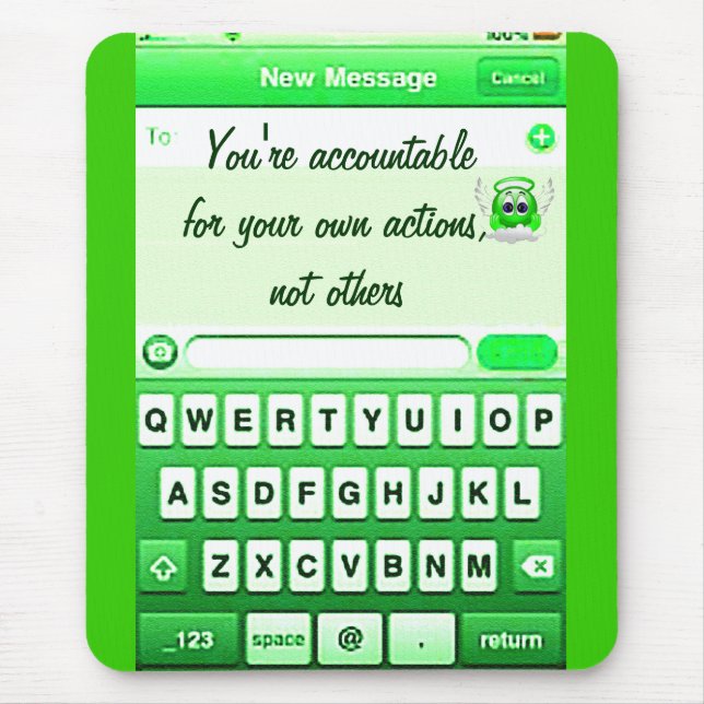 Text Me_ Mouse Pad (Front)