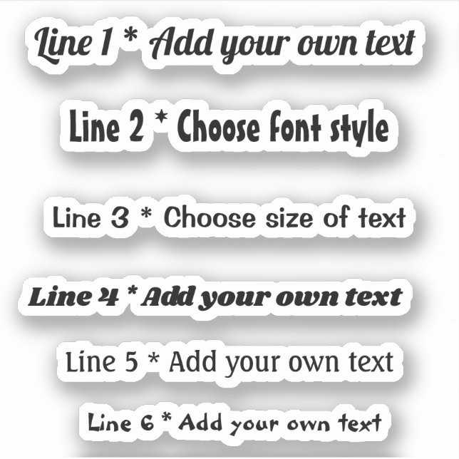 Text Messages Sticker (Front)