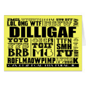 Text messaging slang (Front Horizontal)