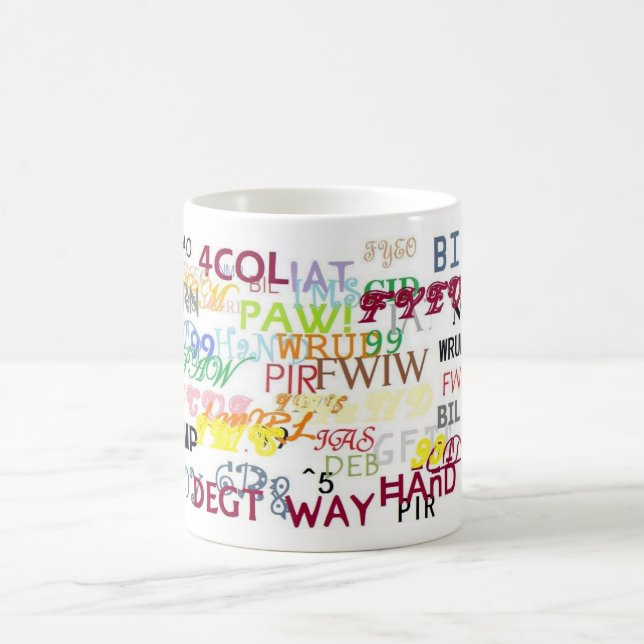 Text Messing Lingo Coffee Cup (Center)