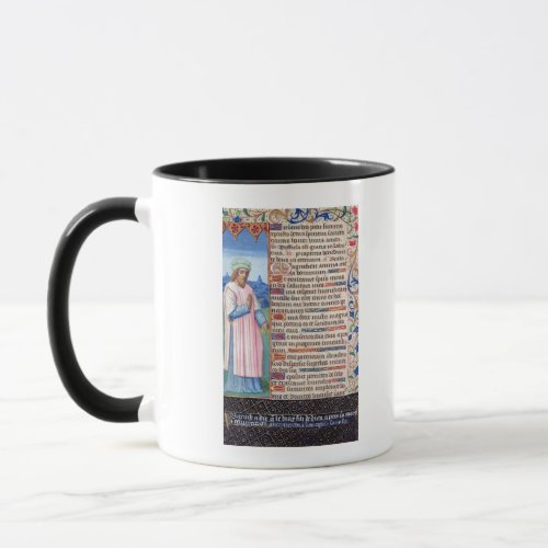 Text of the Magnificat with a portrait of Mug