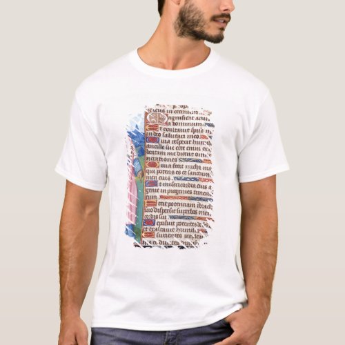 Text of the Magnificat with a portrait of T_Shirt