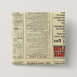 Text Page Atlantic Coast Line Pinback Button