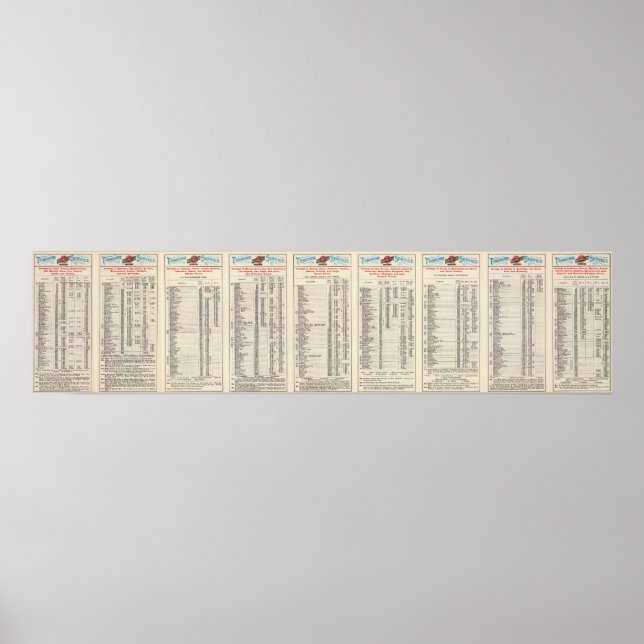 Text Page Chicago and North Western Line Poster (Front)