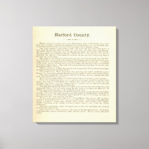 Text Page Harford County Canvas Print