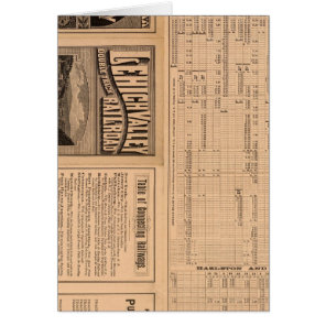Text Page of Lehigh Valley Railroad Cards