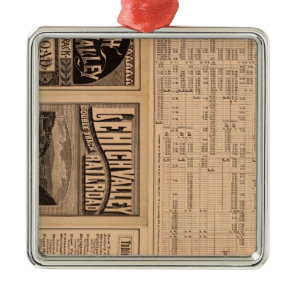 Text Page of Lehigh Valley Railroad Metal Ornament