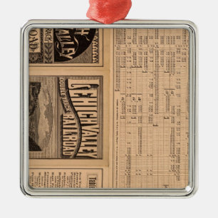 Text Page of Lehigh Valley Railroad Metal Ornament