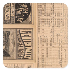 Text Page of Lehigh Valley Railroad Square Sticker