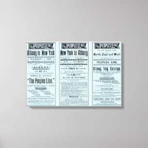 Text Page Peoples Line Canvas Print