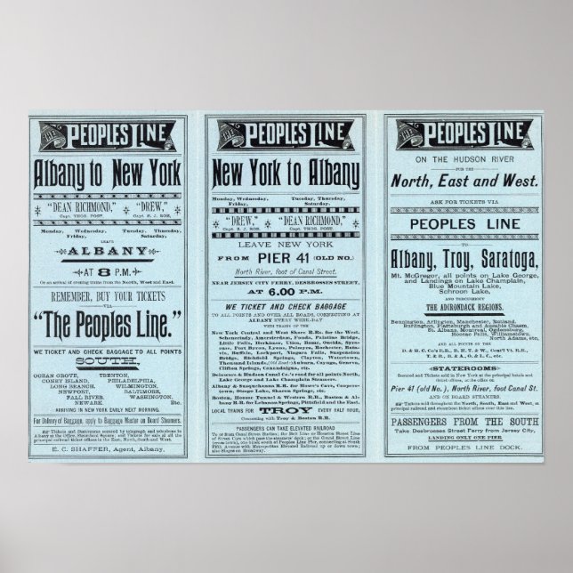 Text Page Peoples Line Poster (Front)