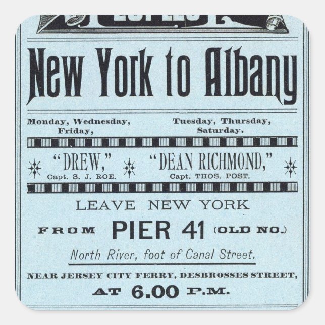 Text Page Peoples Line Square Sticker (Front)