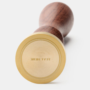 Text Personalized Round Circle Silver Impression Wax Seal Stamp