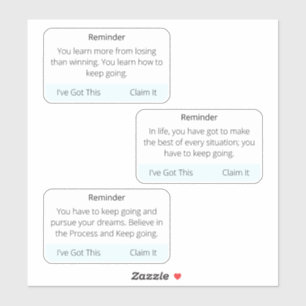 Text Reminder Mental Health Keep Going Support 3 Sticker