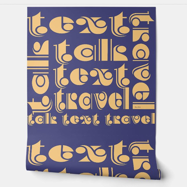 Text Talk Travel Logo  Wallpaper (Unrolling)