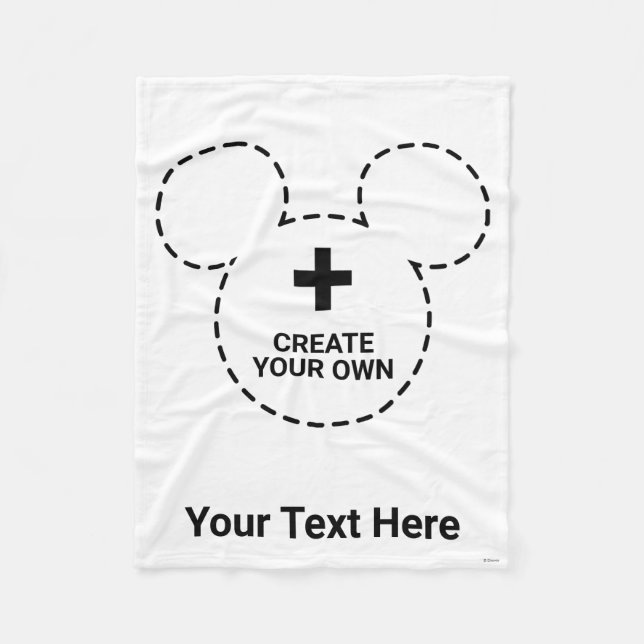 Text Template Fleece Blanket (Front)